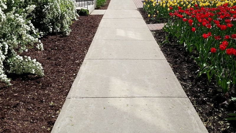 Backyard Sidewalk Installation